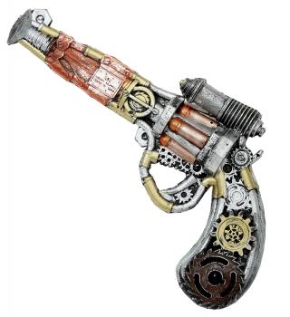 Pistol steampunk latex