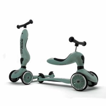 Trotineta copii cu sezut, transformabila 2in1, highwaykick 1 forest, 1-5 ani, pana la 50 kg, scoot  ride