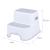 Scaunel Inaltator WC in Doua Trepte, Suprafata antiderapanta, FreeON, White & Grey