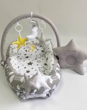 Babynest Standard MyKids 0196 Stars Gray