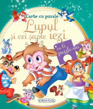 Carte cu puzzle - Lupul si cei sapte iezi