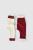 Set 2 pantaloni ribana bebe unisex din bumbac organic si 5%elastan - ecru/bordo, baby cosy (marime: 18-24 luni)