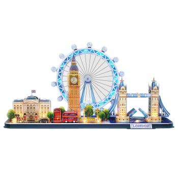 Cubic fun - puzzle 3d led londra 186 piese