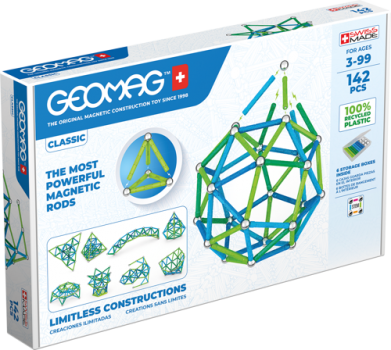 Geomag set magnetic 142 piese classic, 274