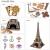 Cubic fun - puzzle 3d led turnul eiffel 84 piese