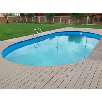 Piscina otel, set complet piscina ovala caribi din otel galvanizat 525x320x150 cm