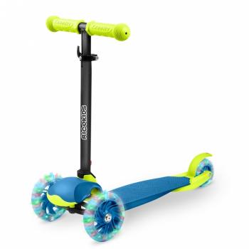 Trotineta cu roti cu led ricokids loco 765105 - albastru cu verde