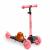 Trotineta cu roti cu led ricokids loco 765108 - roz cu negru