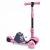 Trotineta 3 in 1 cu roti cu led ricokids todi 765400 - roz