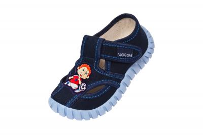 Pantofi de bumbac 100% pentru baieti vi-gga-mi tubis ornament marimea 28