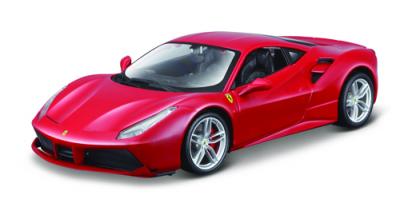 Macheta bburago ferrari 488 gtb,  1:24, rosu, bb26013