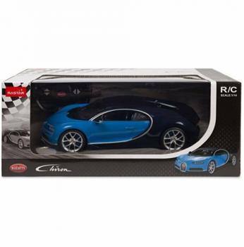 Masina cu telecomanda rastar 1/14 bugatti chiron albastru 75700