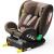 Scaun auto Platinum Deluxe i-Size Buf Boof cu isofix rotativ 360 grade Top Tether SIPS 40-150 cm 0-36 kg Coffee