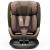 Scaun auto Platinum Deluxe i-Size Buf Boof cu isofix rotativ 360 grade Top Tether SIPS 40-150 cm 0-36 kg Coffee