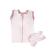 Sac de dormit swaddle first sleep blush pink, faza 2, pentru bebelusi 3-6 luni, tog 0.5 74 cm, 0.5 tog