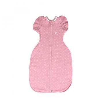 Sac de dormit swaddle first sleep sweet star, faza 2, pentru bebelusi 3-6 luni, tog 0.5 74 cm, 0.5 tog