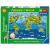 Puzzle mare de podea harta animalele lumii 60 piese