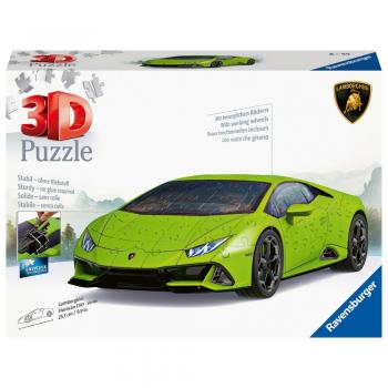 Puzzle 3d lamborghini verde 108 piese