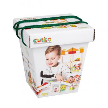 Jucarie din lemn, cubika - kit de constructie pentru baietei