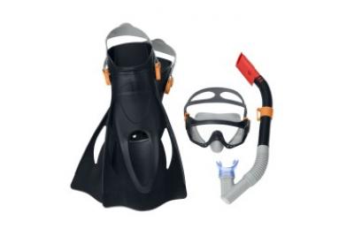 Set pentru scufundari, masca, snorkel, aripioare, bestway 25020