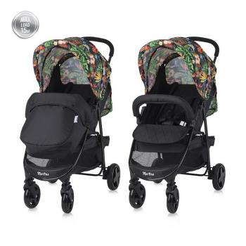 Carucior sport lorelli martina, cu husa de picioare, tropical flowers