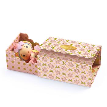 Figurina rose cu patut - colectia tinyly, djeco