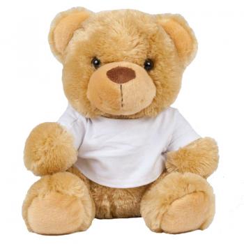 Jucarie din plus Bear in a T-shirt, brown