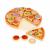 Jucarie interactiva din lemn sub forma de pizza, 27 elemente, ecotoys tl733030