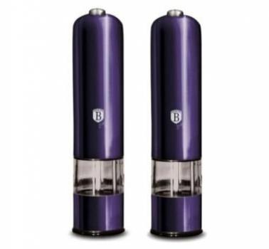 Set 2 piese rasnite electrice, de sare si piper, berlinger haus purple eclipse, bh 9289