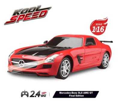 Masina cu telecomanda kool speed car scara 1:16 mercedes benz sls amg gt final edition rosu, 10484g