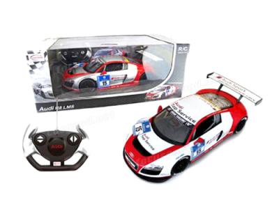 Masina r/c 1:18 audi r8, rosu, 53610