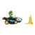 Nintendo mario - figurina spin out mario kart, luigi, 6 cm