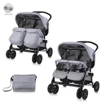 Carucior pentru gemeni twin, cool grey