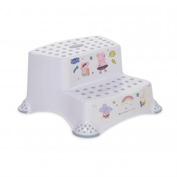 Inaltator dublu pentru baie antiderapant, disney, peppa nordic white