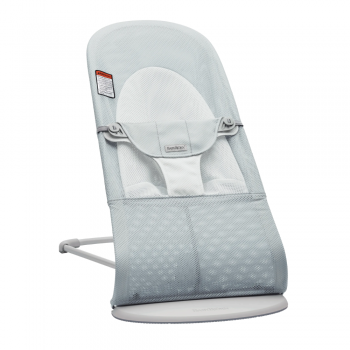 Babybjorn - balansoarul balance soft silver/white, mesh