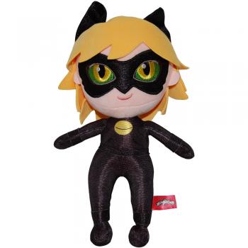 Jucarie din plus si material textil cat noir, miraculous, 30 cm