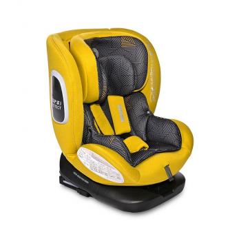 Scaun auto, phoenix, i-size, isofix, rotativ, 0 luni-12 ani, 40-150 cm, lemon curry