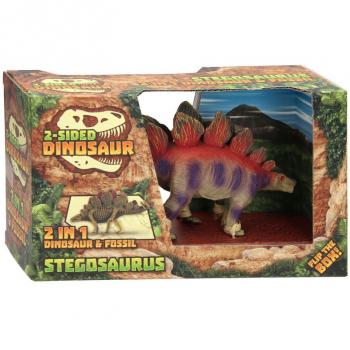 Figurina stegosaurus 2 in 1 dinozaur si fosila