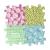 Covoras ortopedic senzorial puzzle Set Pastel Start