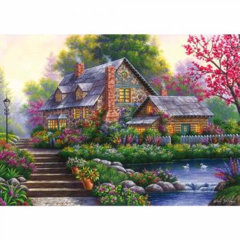 Ravensburger - puzzle cabana romantica 1000 piese design nou