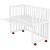 Patut copii din lemn co-sleeper Hubners Matei 94x46 cm alb