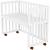 Patut copii din lemn co-sleeper Hubners Matei 94x46 cm alb