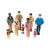 Set de 9 figurine Familia - diversitate si integrare etnica, cu rol didactic