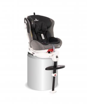 Scaun auto cu picior de fixare, pegasus, isofix, rotativ 360 grade, light & dark grey