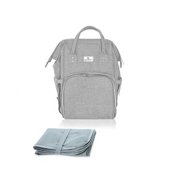 Rucsac accesorii bebelusi tina, multiple compartimente, grey