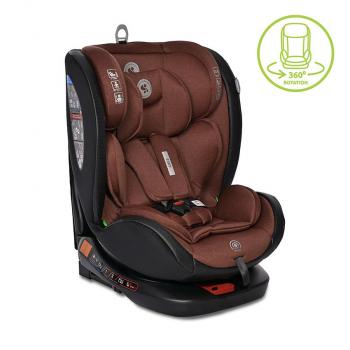 Scaun auto ares, isofix, i-size, rotativ 360 grade, 40-150 cm, 0 luni-12 ani, ginger