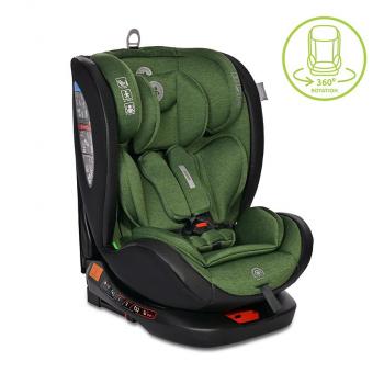 Scaun auto ares, isofix, i-size, rotativ 360 grade, 40-150 cm, 0 luni-12 ani, green