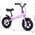 Bicicleta fara pedale cu frana de mana si roti din spuma eva ecotoys ym-bb-3 - roz