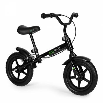 Bicicleta fara pedale cu frana de mana si roti din spuma eva ecotoys ym-bb-3 - negru