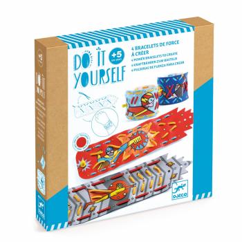 Joc creativ diy bratari cu superputeri, djeco